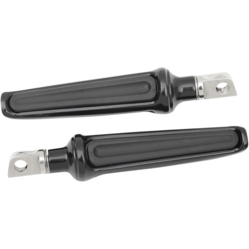 Performance 0035-0065-B Machine Footpegs Contour Passenger - Black Ano