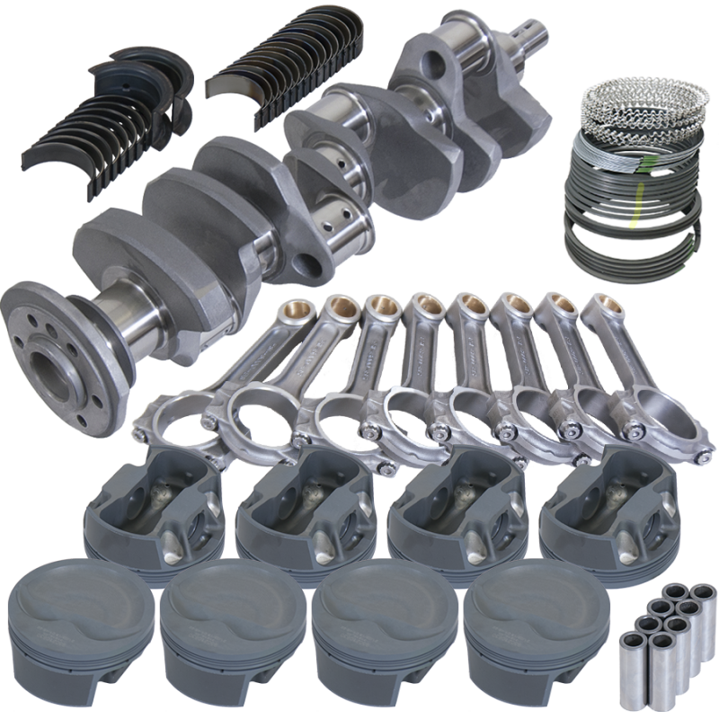 Eagle 62010040 fits Chevy 350 3.750in Crank 6.000in I-Beam Rods -16cc 4.040in Pistons Rotating Assembly