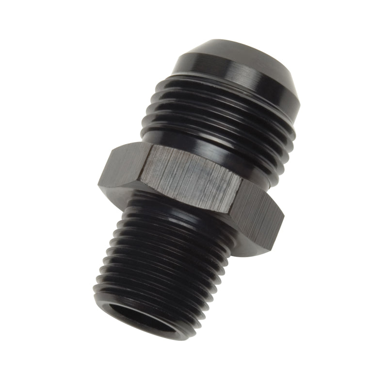 Russell 670033 Performance -10 AN to 3/8in NPT Straight Flare to Pipe (Black)