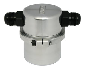 Moroso 85495 Universal Air/Oil Separator Catch Can -12An Inlet/Outlet - Billet A