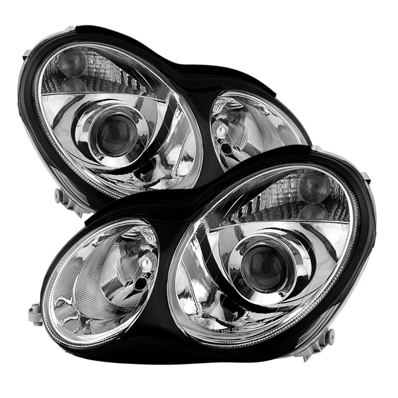 9029783 Xtune fits Mercedes W203 C Class Sedan Projector Headlights -Chrome PR