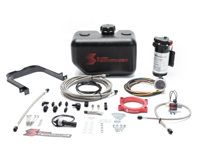 Snow Performance SNO-2161-BRD Camaro Stg 2 Boost Cooler F/I Water Injection Kit (SS Braided Line & 4AN)