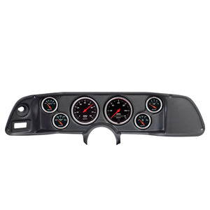 AutoMeter 7022-DB Autometer Designer Black 70-78 fits Camaro Dash Kit 6pc Tach / MPH / Fuel / Oil / WTMP / Volt