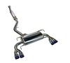 Remark RK-C2076S-02T 08-14 fits Subaru WRX STi GR Hatch Sports Touring Cat-Back Exhaust - Burnt Quad Tips (Resonated)