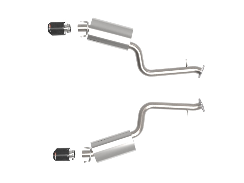 AFE 49-36060-C exus IS350 14-22 V6-3.5L Takeda Axle-Back Exhaust System- Carbon