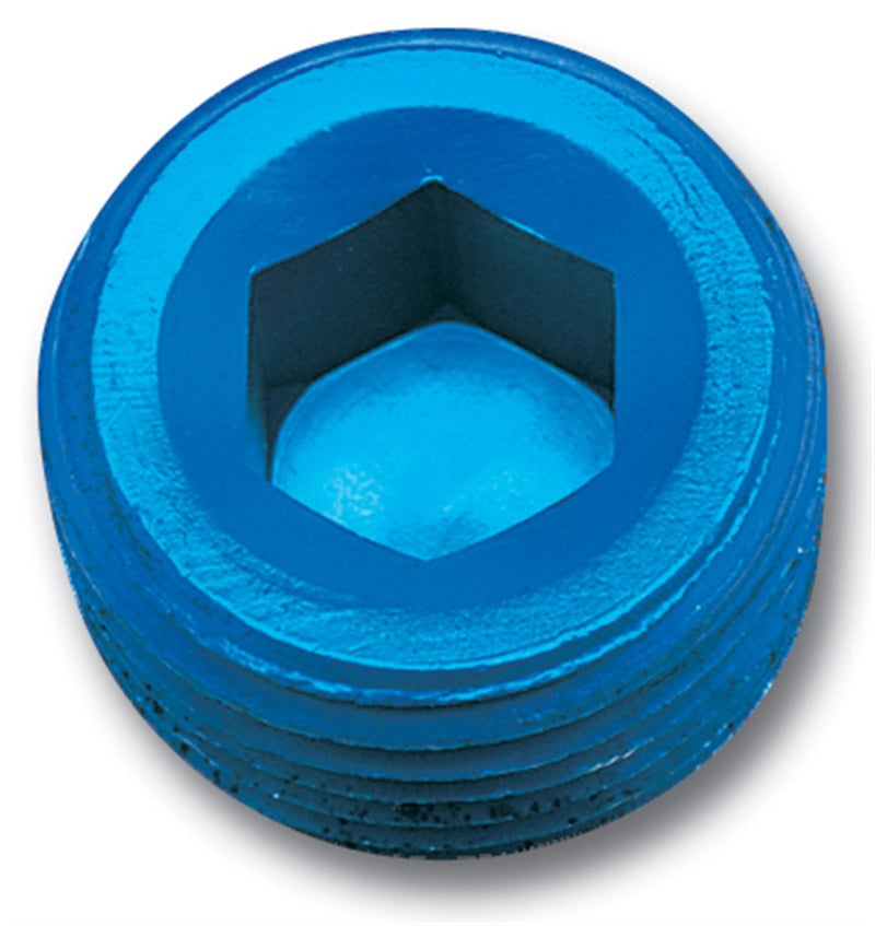 Russell 662030 Performance 1/8in Allen Socket Pipe Plug (Blue)