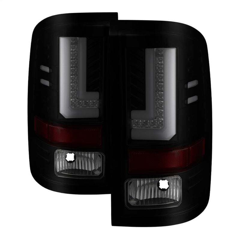 Spyder 5083784 fits GMC 16-20 Sierra 2017 Light Bar LED Tail Lights - Black Smo