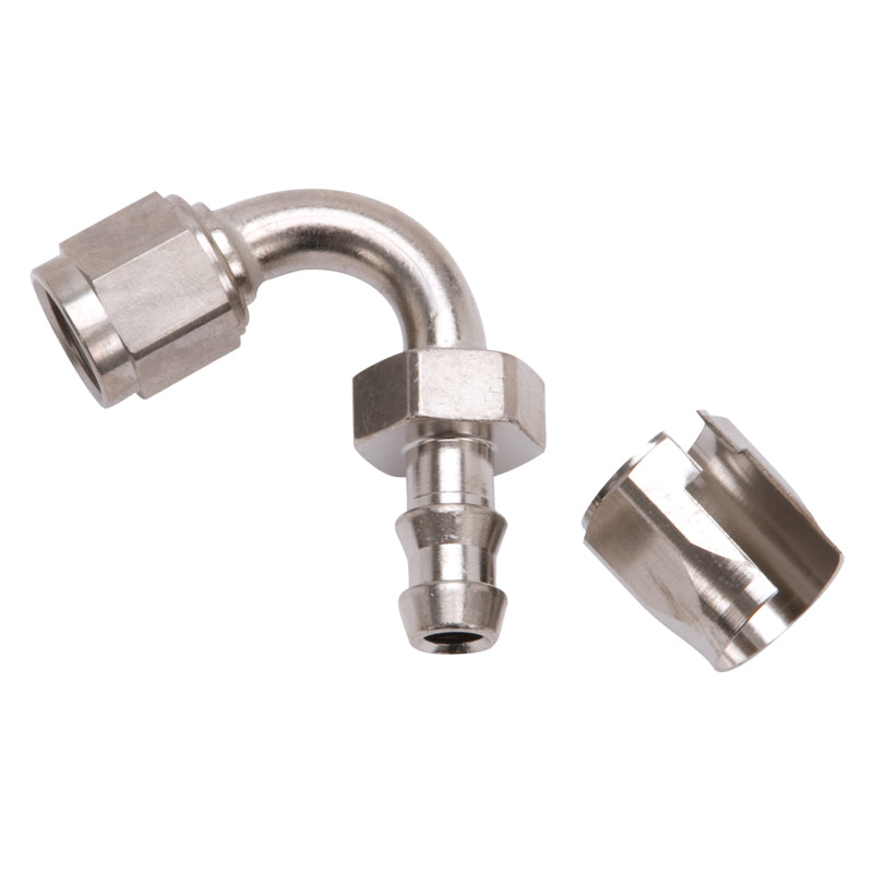 Russell 626001 Performance Twist Lok Hose End Tight Radius #6 120 Deg (Endura)