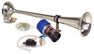 Kleinn Air Horns 6127 Kleinn Chrome Direct Drive Single Horn/ 13.5In - Chrome-Plated Spun Copper