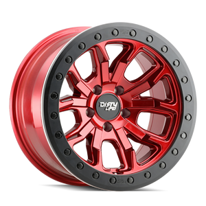 Dirty Life 9303-7973R38 9303 DT-1 17x9 / 5x127 BP / -38mm Offset / 78.1mm Hub Crimson Candy Red Wheel