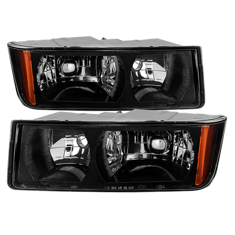 9029561 Xtune fits Chevy 02-06 Avalanche w/ Body Cladding Only OEM Headlights