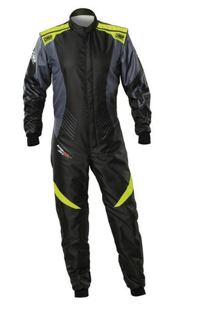OMP KA0-1732-A01-178-52 KS-2X ART SUIT FIA 8877-2022 BLACK / FLUO YELLOW SZ 52