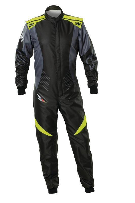 OMP KA0-1732-A01-178-46 KS-2X ART SUIT FIA 8877-2022 BLACK / FLUO YELLOW SZ 46