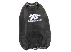 K&N Engineering RF-1032DK K&N Drycharger Round Tapered Air Filter Wrap 6.5in Base ID/4.5in Top ID/7in H - Blk