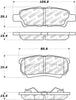 Stoptech 305.1037 Street Select Brake Pads - Front