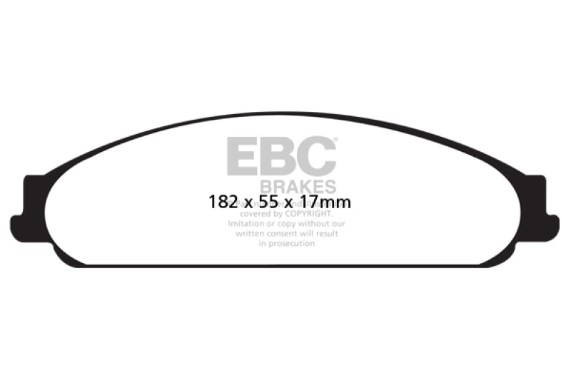 EBC DP21730 fits Ford 04-07 Five Hundred 3.0 Greenstuff Front Brake Pads