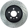 Stoptech 127.61114R Slotted & Drilled Sport Brake Rotor - 2015 Ford Mustang Non-Brembo - Front Right