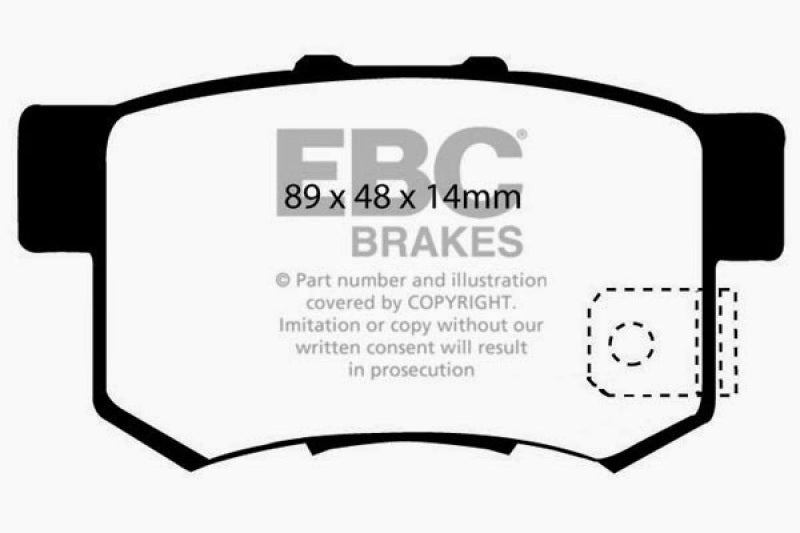 EBC DP21193 97 fits Acura CL 2.2 Greenstuff Rear Brake Pads