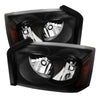 9025327 Xtune fits Dodge 05-07 Dakota Crystal Headlights Black HD-JH-DDAK05-AM