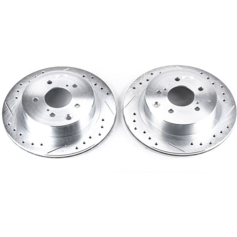 PowerStop fits Nissan 89-96 300ZX Rear Evolution Drilled & Slotted Rotors - Pair