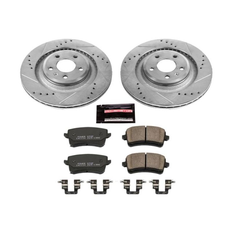 PowerStop K4746 fits Audi 10-11 S4 Rear Z23 Evolution Sport Brake Kit