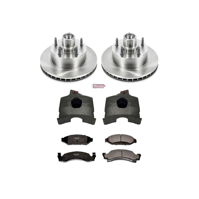 Power Stop KCOE1766 87-93 fits Ford F-150 Front Autospecialty Kit w/Cals