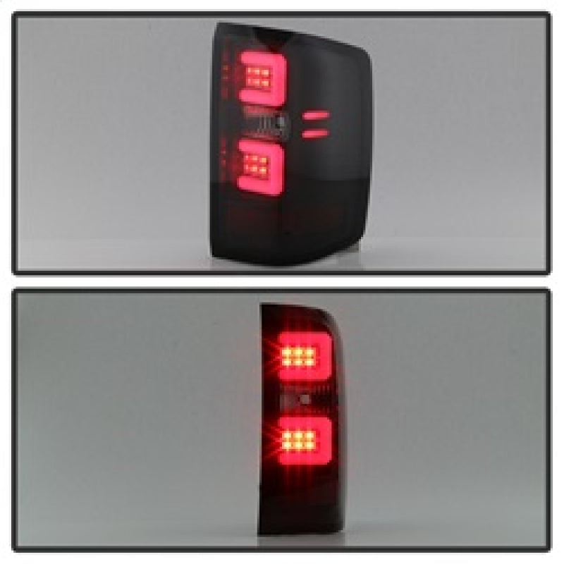 Spyder 5083739 fits Chevy 16-17 Silverado Light Bar LED Tail Lights - Black Smo
