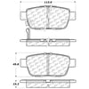 Stoptech 308.1103 Street Touring 06-13 Honda Ridgeline / Acura TL Rear Brake Pads