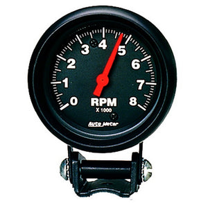 AutoMeter 2892 Autometer Black 2-5/8 inch 8000 rpm Tachometer Mini Tach Gauge