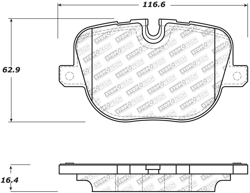 Stoptech 305.1427 10-13 Land Rover Ranger Rover Supercharged Street Select Rear Brake Pads