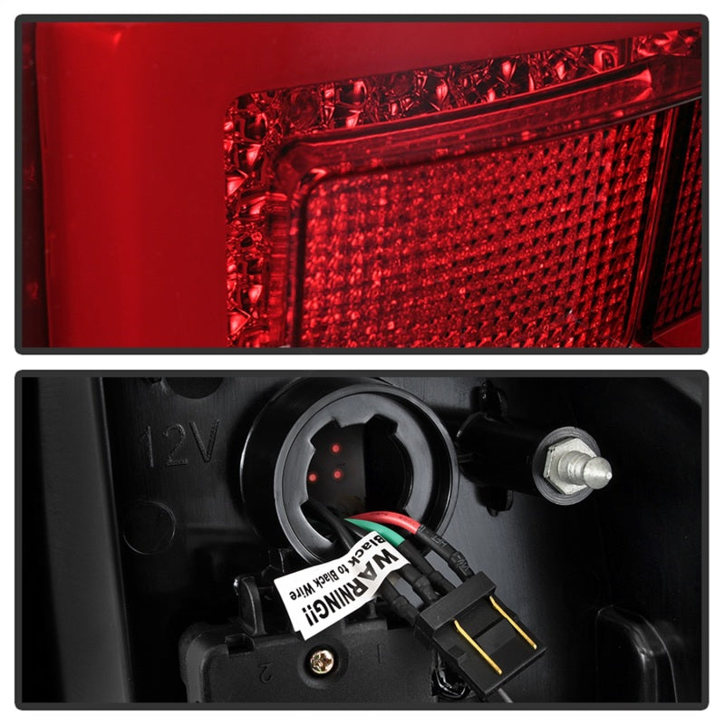 Spyder 5085757 fits Toyota 16-17 Tacoma LED Tail Lights - Red Clear (ALT-YD-TT1