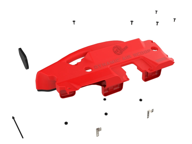 aFe 50-70119AR POWER Red Edition Dynamic Air Scoop XL for Intake Kits 50-70119D and 50-70119R