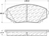 Stoptech 305.1258 07-18 Mazda CX-5/CX-7/CX-9 Street Brake Pads w/Hardware - Front
