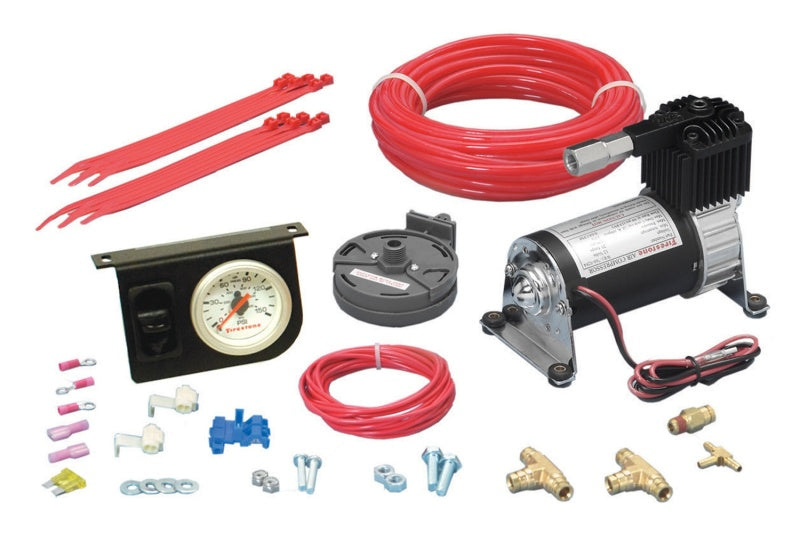 Firestone 2158 Level Command II Standard Duty Single Analog Air Compressor System Kit (WR17602158)