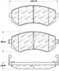 Stoptech 308.0422 Street Touring 89-06/96 fits Nissan 240SX Front Brake Pads