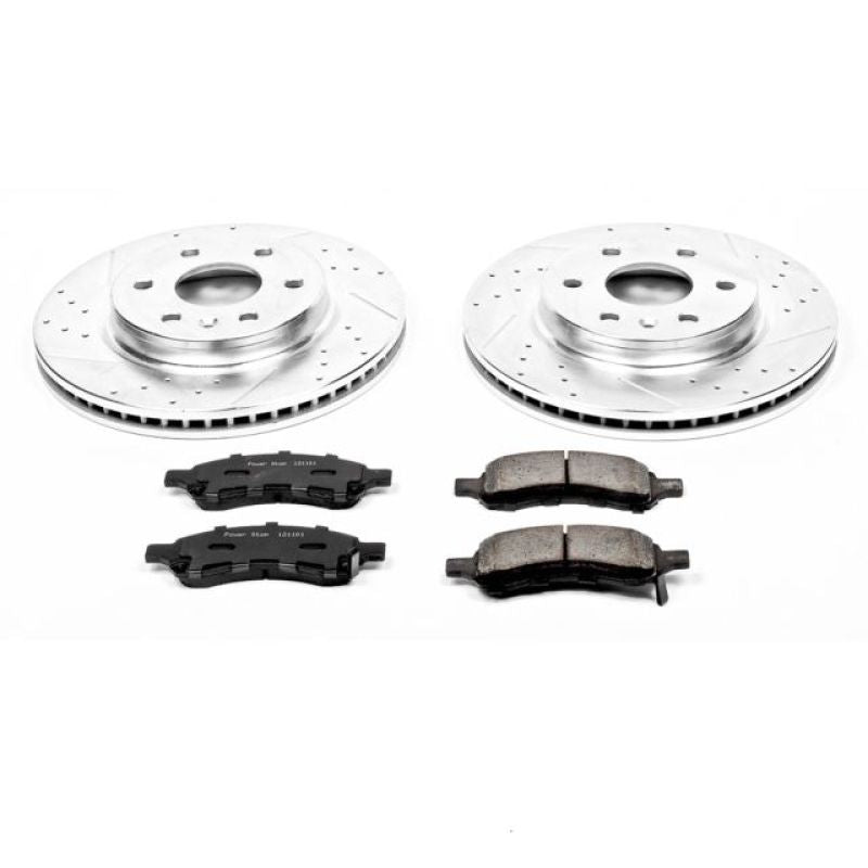 PowerStop K4657 fits Buick 08-17 Enclave Front Z23 Evolution Sport Brake Kit