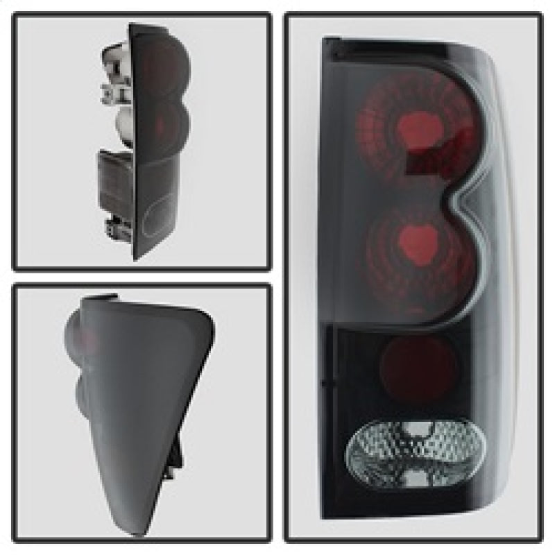 Spyder 5078223 fits Nissan 04-14 Titan Euro Style Tail Lights Black Smoke ALT-Y