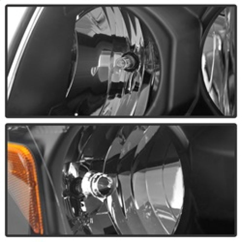 9023583 Xtune fits Toyota 03-05 4Runner Crystal Headlights Black HD-JH-T4R03-A