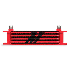 Mishimoto MMOC-10RD Universal 10 Row Oil Cooler - Red