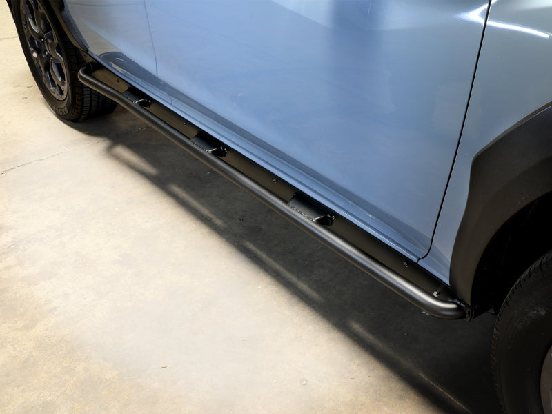 AFE 79-27019 18-23 fits Subaru Crosstrek Terra Guard Off-Road Sliders - Black