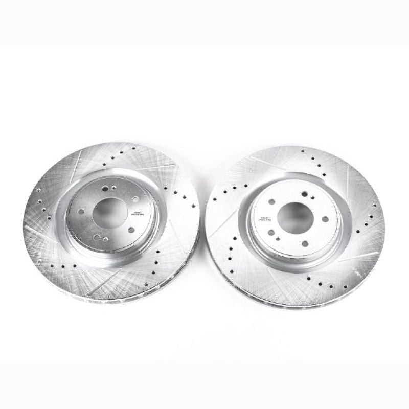 PowerStop fits Mitsubishi Lancer Front Evolution Drilled & Slotted Rotors - Pair