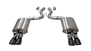 CORSA Performance 21002BLK Corsa 2018-2023 fits Ford Mustang GT Fastback 5.0L 3in Sport Axle-Back Exhaust w/ 4in Black Tips