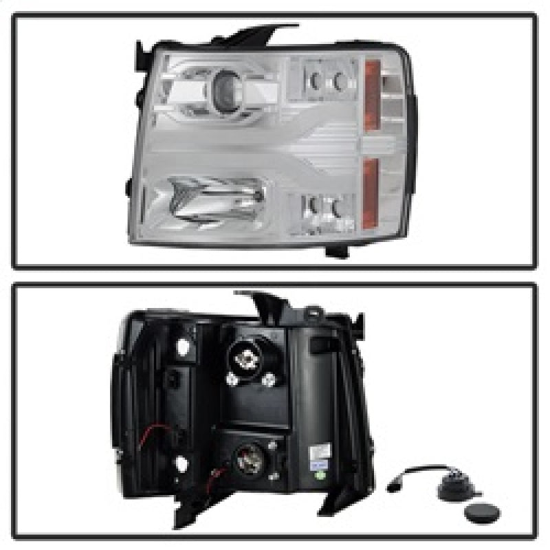 Spyder 5083616 fits Chevy 07-13 Silverado 1500 Version 3 Projector Headlights -