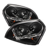 Spyder 5029447 fits Hyundai 04-09 Tucson Projector Headlights DRL Black High H1
