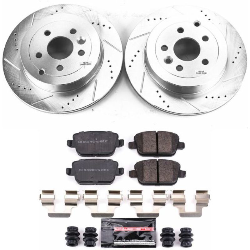 PowerStop K5653 fits Land Rover 08-12 LR2 Rear Z23 Evolution Brake Kit