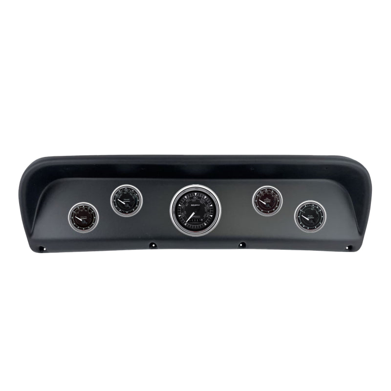 AutoMeter 2937-15 Autometer Chrono Chrome Direct Fit Dash Kit 67-72 fits Ford F100 (1 x 3-3/8in. / 4 x 2-1/16in.)