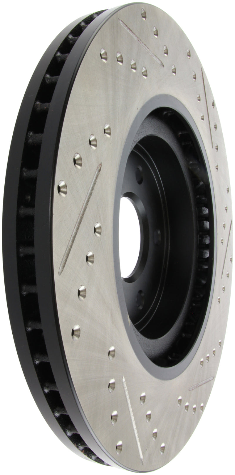 Stoptech 127.42100R fits Infiniti G37 / Nissan 370Z SportStop Slotted & Drilled Front Right Rotor