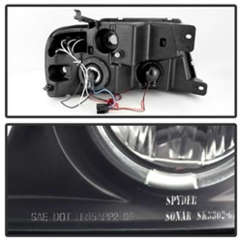 Spyder 5078421 fits Ford 04-08 F150 Projector Headlights Version 2 LED Halo LED