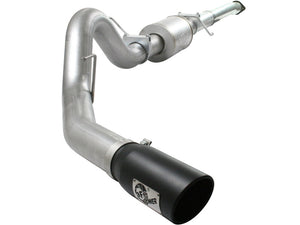 AFE 49-03041-B Exhaust 4in Aluminized Cat-Back w/ 304 SS Black Tip 11-13 fits F
