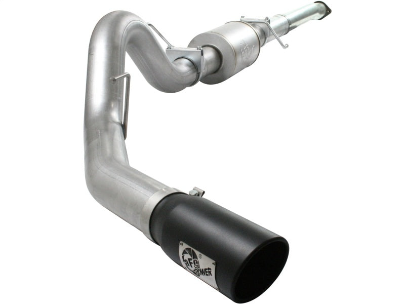 AFE 49-03041-B Exhaust 4in Aluminized Cat-Back w/ 304 SS Black Tip 11-13 fits F